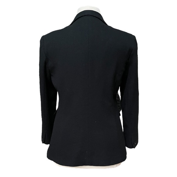 Vintage 100% Pure Wool 3 Button Black Blazer‎ By Norton McNaughton Size: 14 - Picture 4 of 8